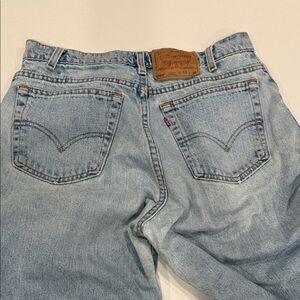 Light Blue Denim vintage Levi Jeans Tapered 560 Loose Fit Tapered Jean
